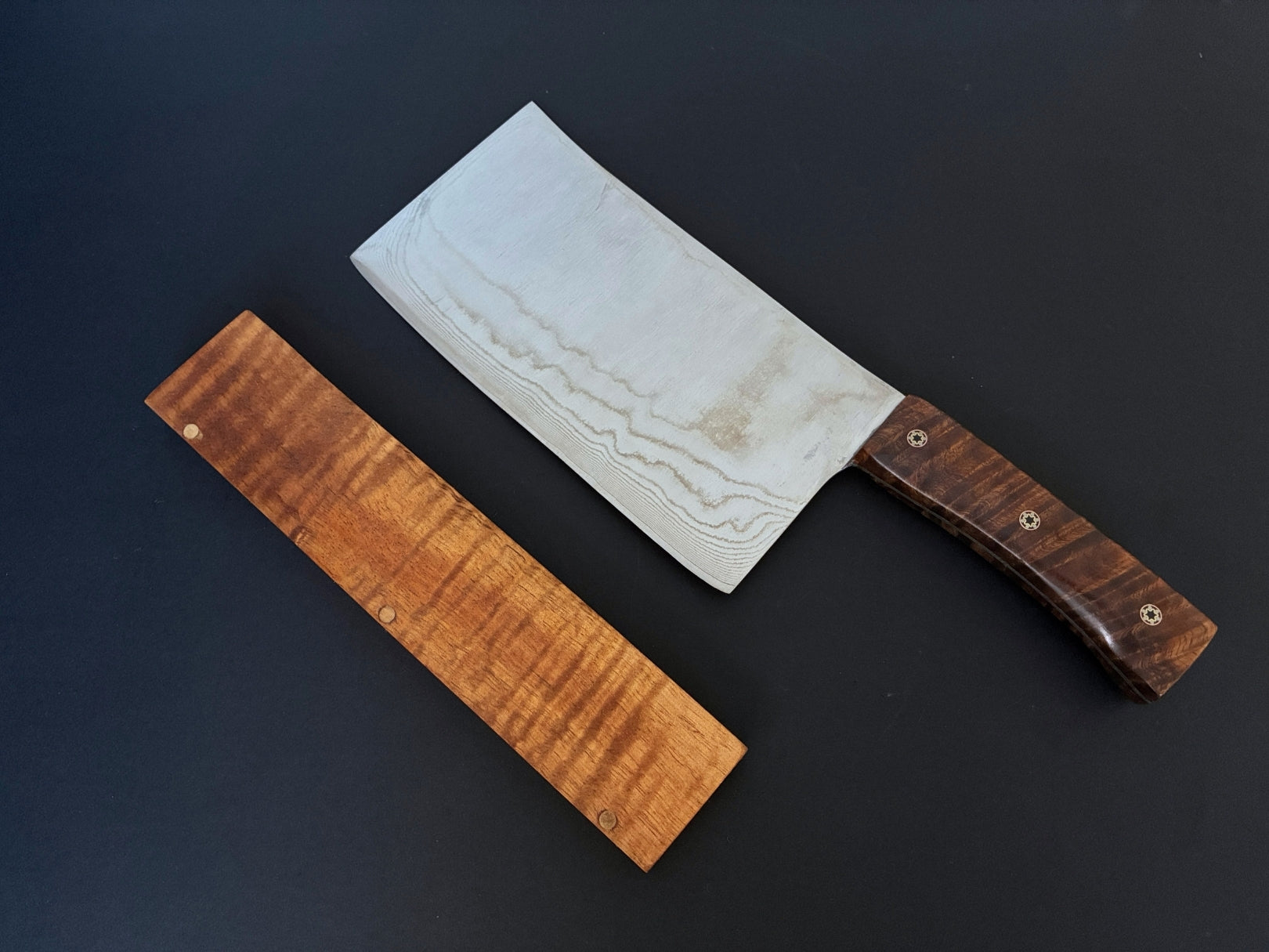 牛*ン様 【1万円引き】KANEMASA PHIL. × +81 別注 ストライ Chinese Cleaver 190mm - Tesshu ZA-18 Damascus Stainless Steel