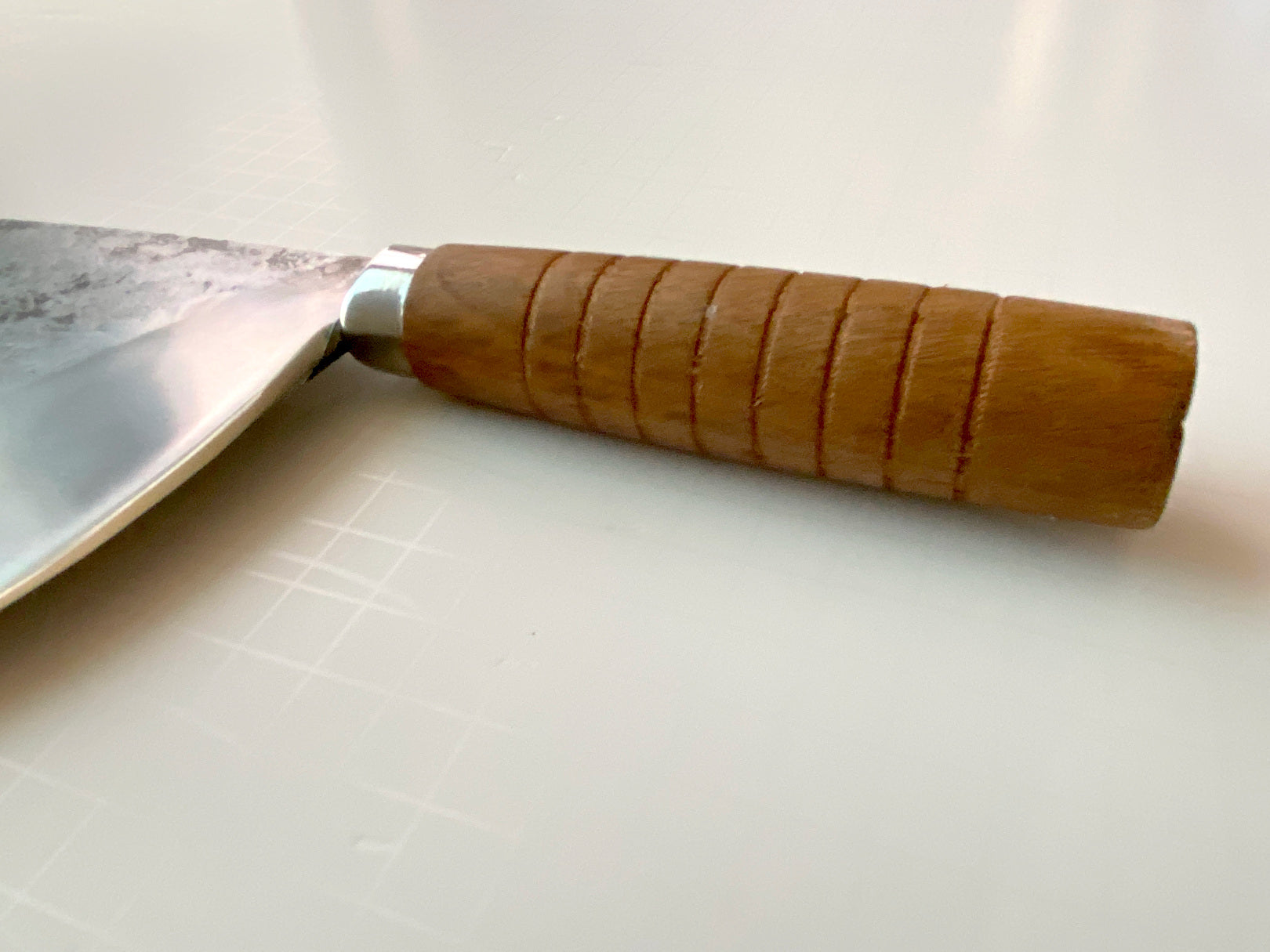 Chinese Tuna fillet Round Belly Hand Forged Knife 230mm blade, 1000g