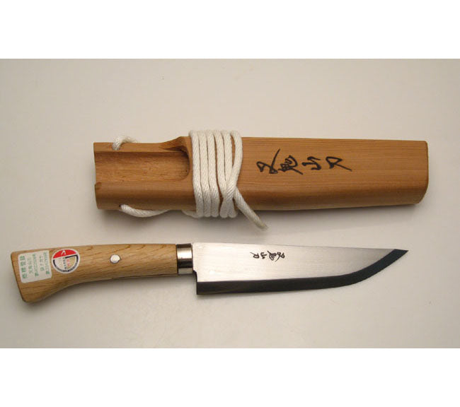 MATAGI NAGASA Knife 180mm Hand Forged Blade with Oak Wood Handle